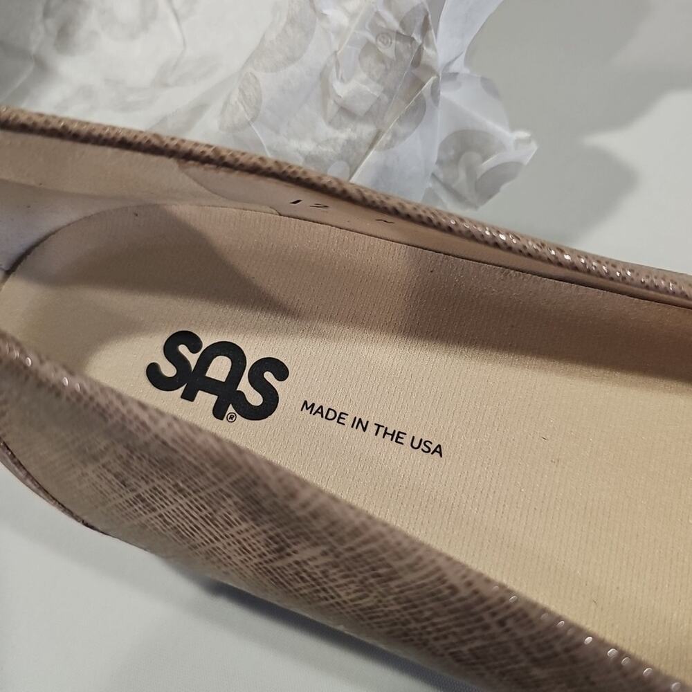 Sas Scenic Fog Womens Size 12 N Casual Comfort Slip On Ballet Flat Walking Shoes - Picture 6 of 9